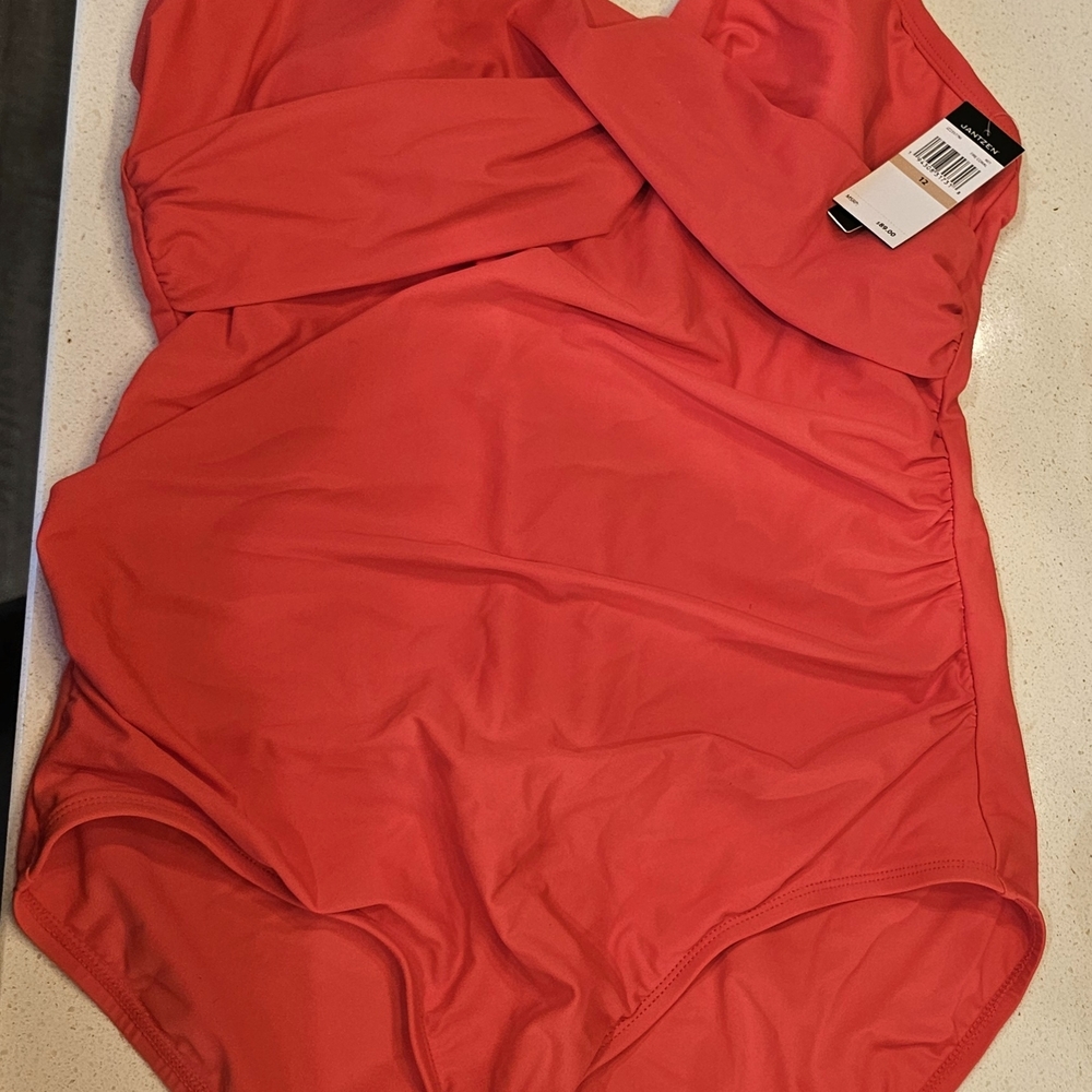 Vibrant Red One-Piece Swimsuit